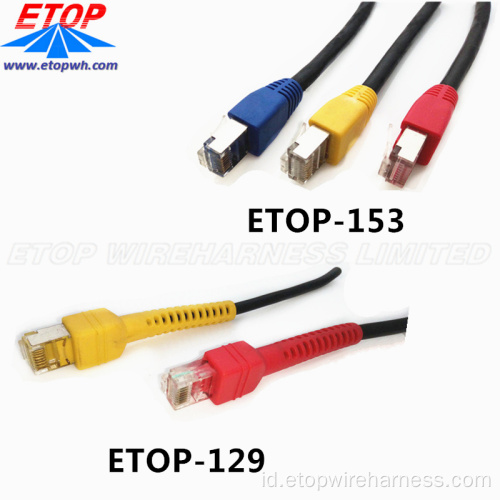 Kabel Jaringan Ethernet Kustom 300V RJ45